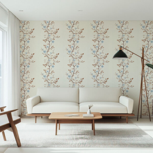 Elegant Floral Branches with Soft Blue Blooms