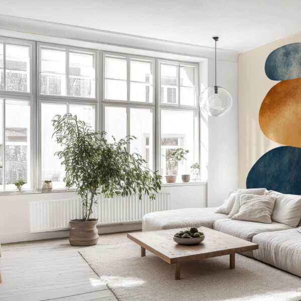 Abstract Stone Art Inspired Wallpaper Design