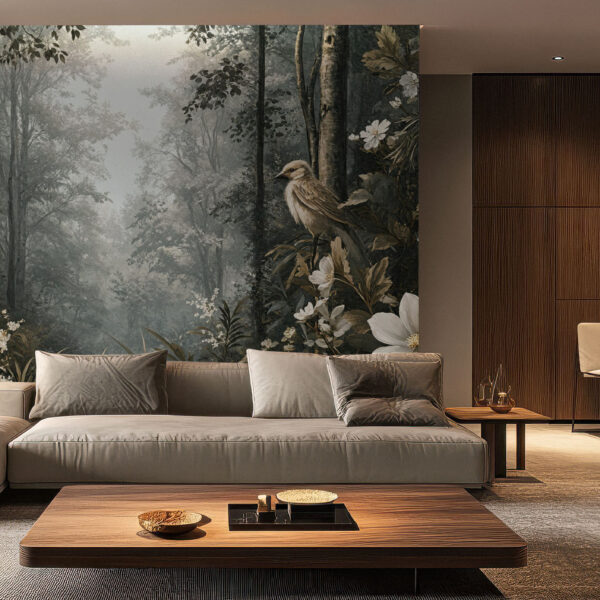 Serene Forest Escape Botanical Wallpaper Mural