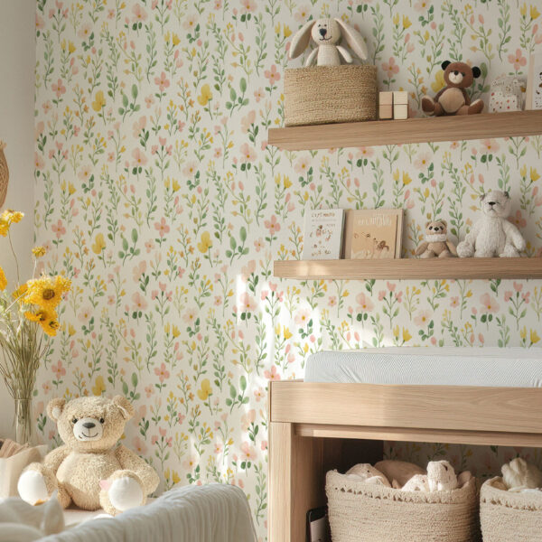 Charming Floral Watercolor Garden Delight