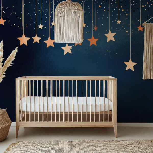 Whimsical Night Sky Starry Dreams Wallpaper