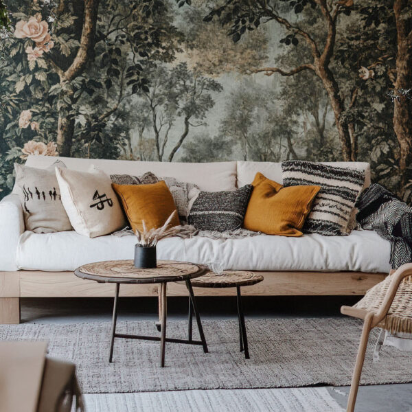 Enchanting Forest Escape Floral Wallpaper