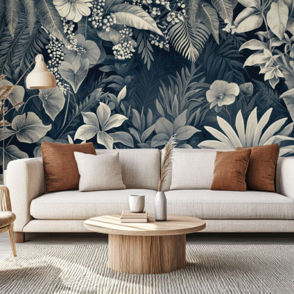 Lush Botanical Jungle Wallpaper Design