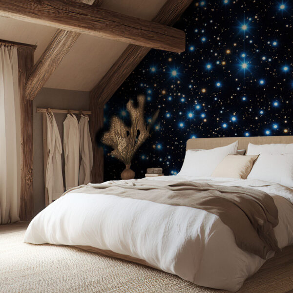 Starry Night Sky Cosmic Wallpaper