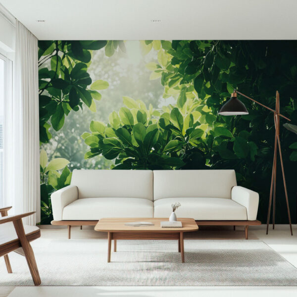 Lush Green Foliage Nature Escape Wallpaper