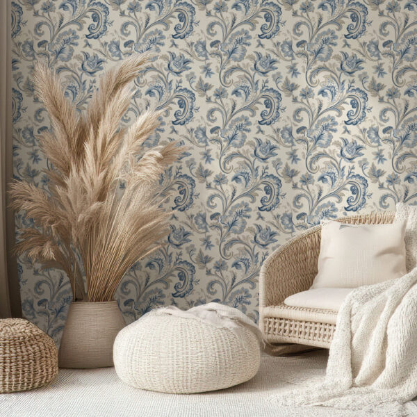 Elegant Floral Symphony Wallpaper Design