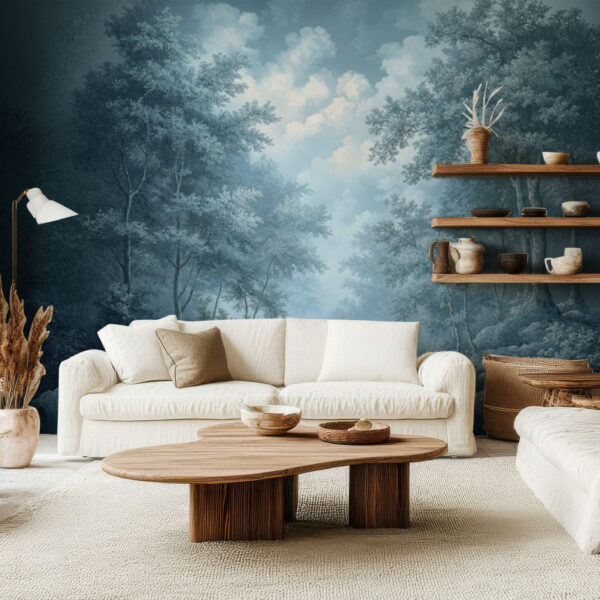 Tranquil Forest Scene Landscape Wallpaper