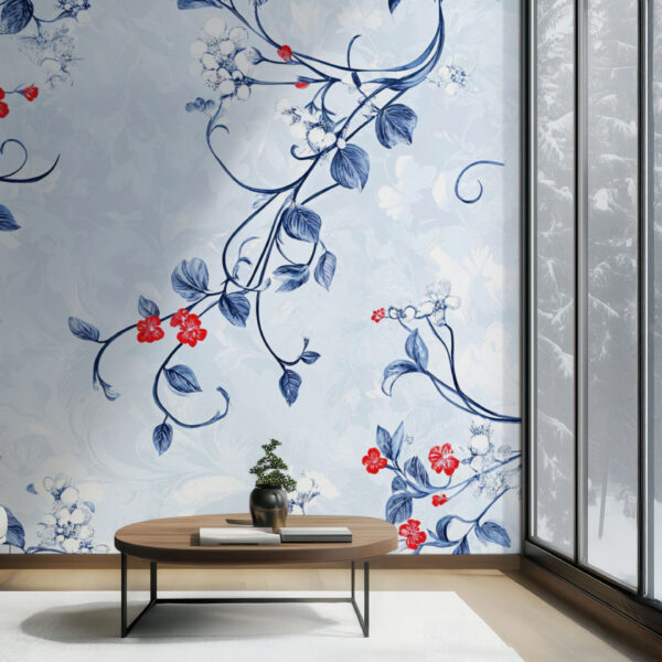 Elegant Floral Symphony Wallpaper Design