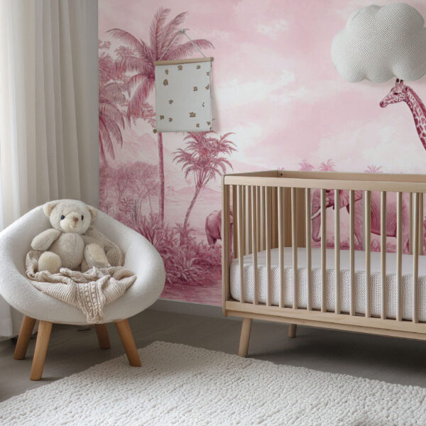 Whimsical Safari Adventure Wallpaper Mural