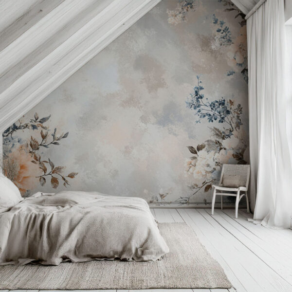Elegant Floral Watercolor Blossoms Wallpaper