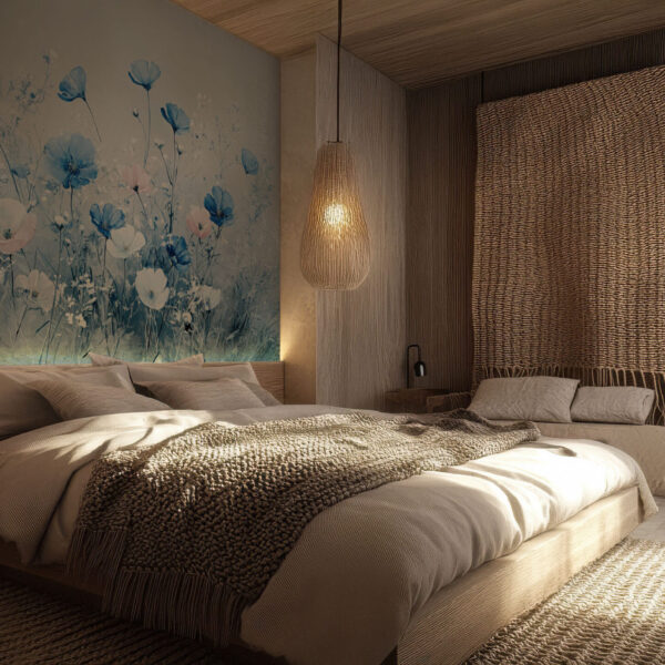 Serene Floral Escape Botanical Wallpaper
