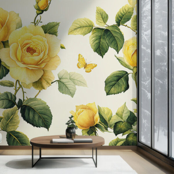 Charming Floral Elegance with Yellow Roses