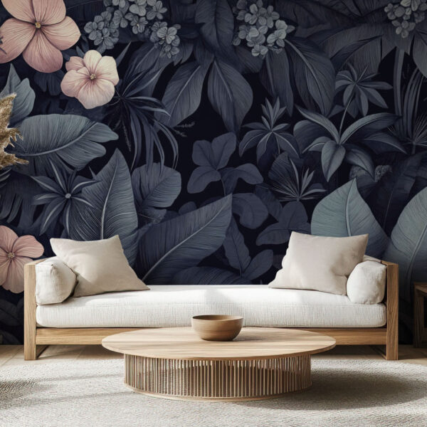 Elegant Floral Jungle Botanical Wallpaper