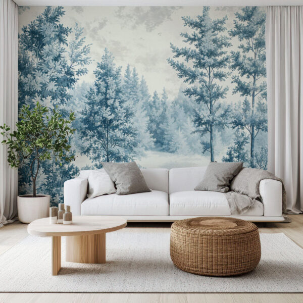 Serene Woodland Landscape Wallpaper Mural