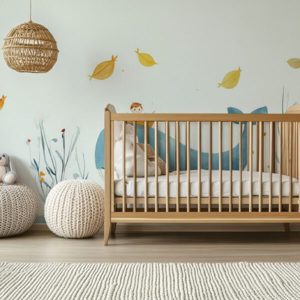 Whimsical Ocean Adventure Kids Wallpaper