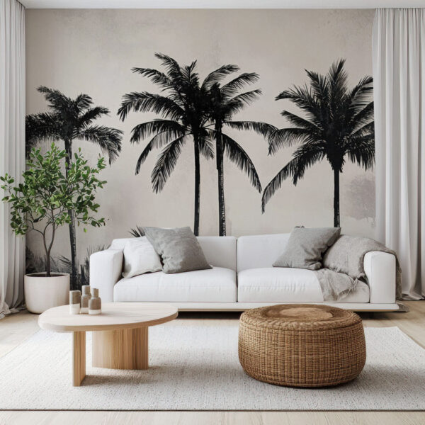Tropical Palm Oasis Wallpaper Mural