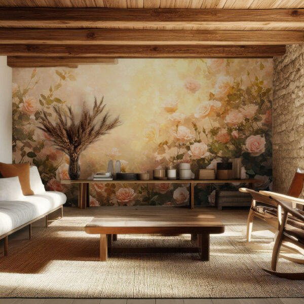 Elegant Floral Blossom Garden Wallpaper