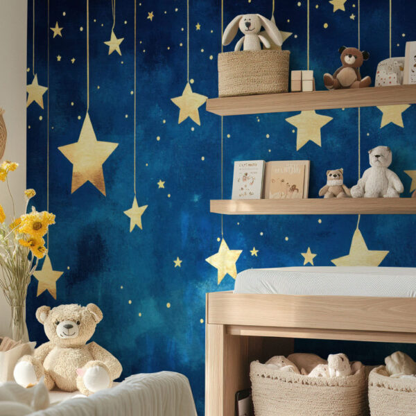 Whimsical Starry Night Sky Wallpaper