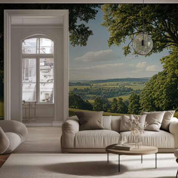 Scenic Countryside Landscape Wallpaper Mural