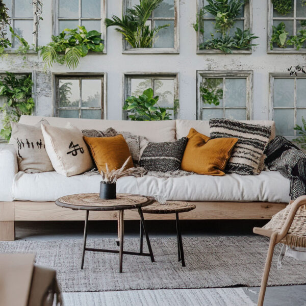 Vintage Botanical Window Garden Wallpaper