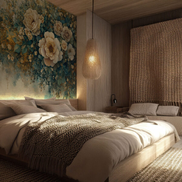 Luxurious Floral Garden Wallpaper Mural