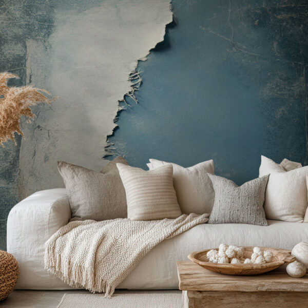 Abstract Textured Blue and Gray Elegance