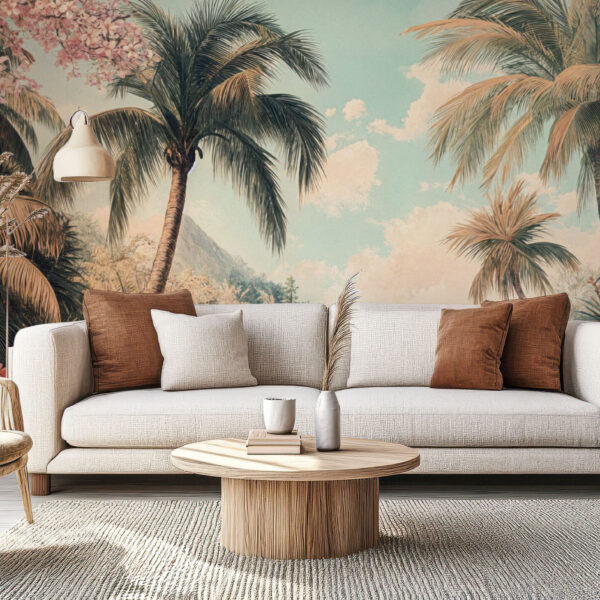 Tropical Paradise Scenic Wallpaper Mural