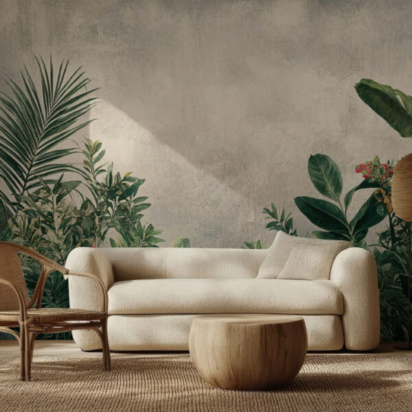 Lush Tropical Escape Botanical Wallpaper Mural