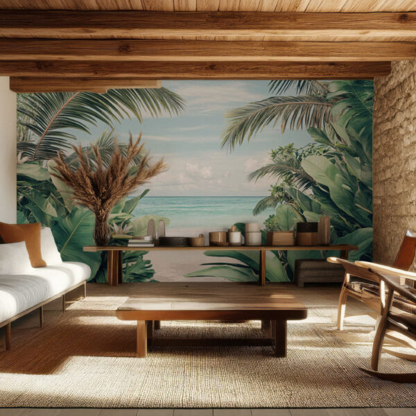 Tropical Beach Paradise Scenic Wallpaper