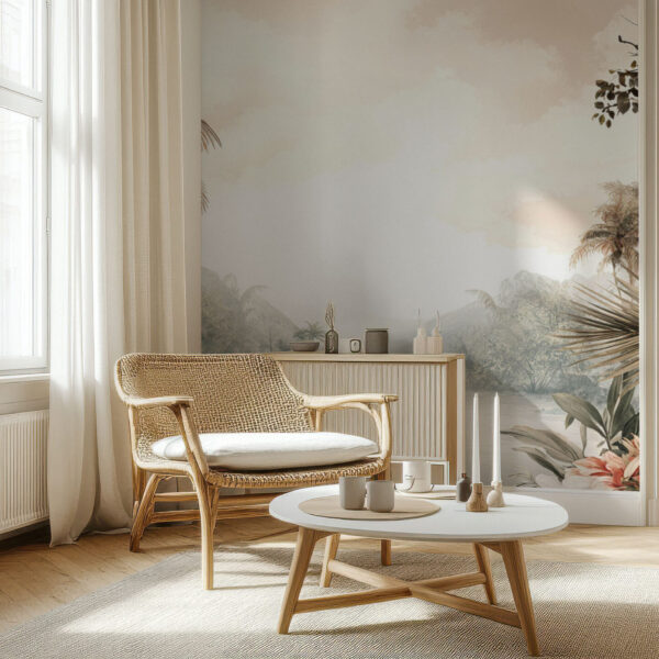 Tranquil Tropical Landscape Wallpaper Mural