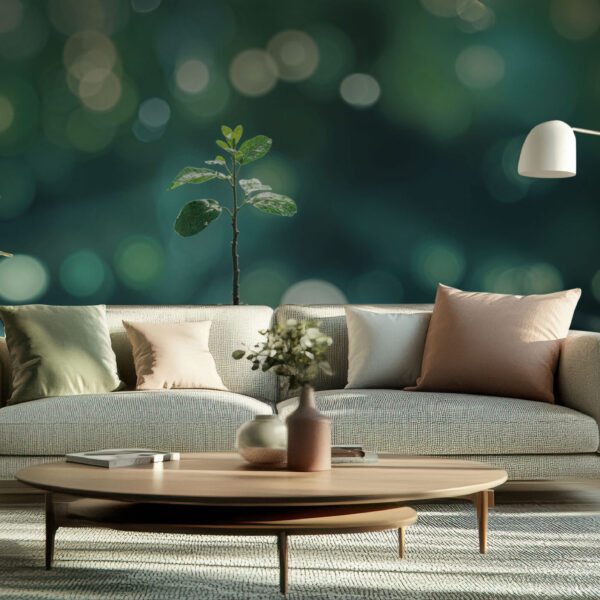 Serene Nature's Growth with Greenery Sparkle