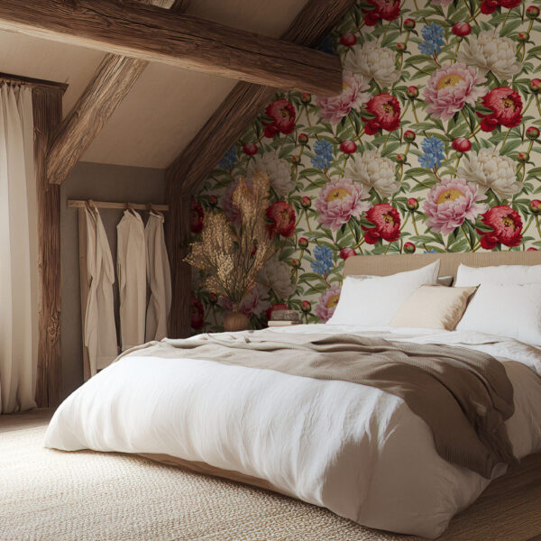 Elegant Floral Blossom Garden Wallpaper