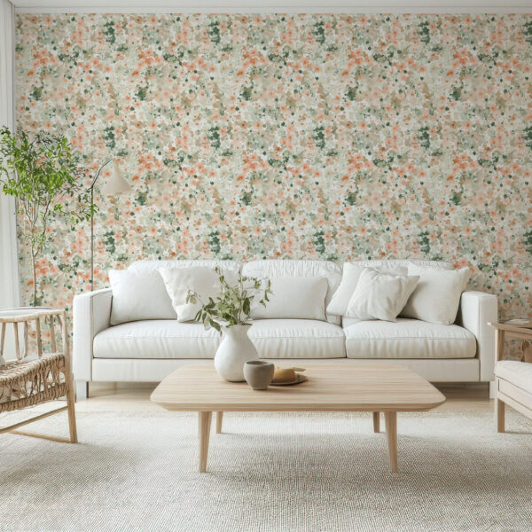 Charming Floral Watercolor Botanical Wallpaper