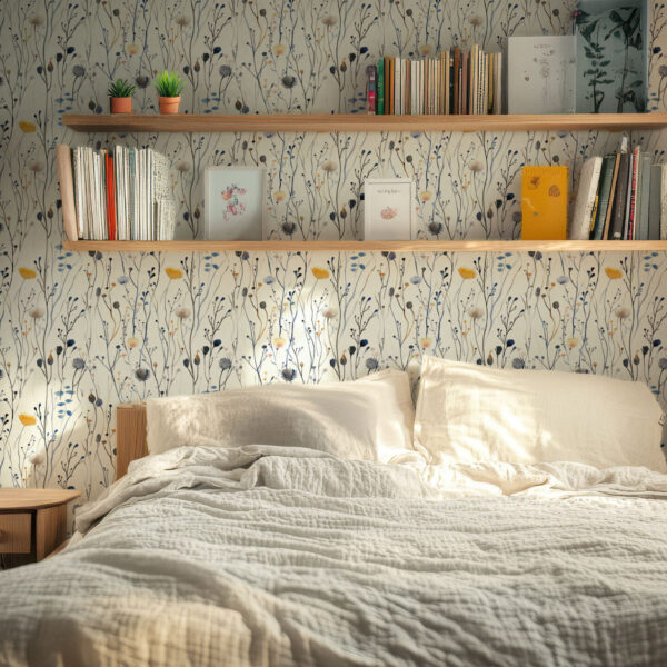 Elegant Floral Botanical Delight Wallpaper