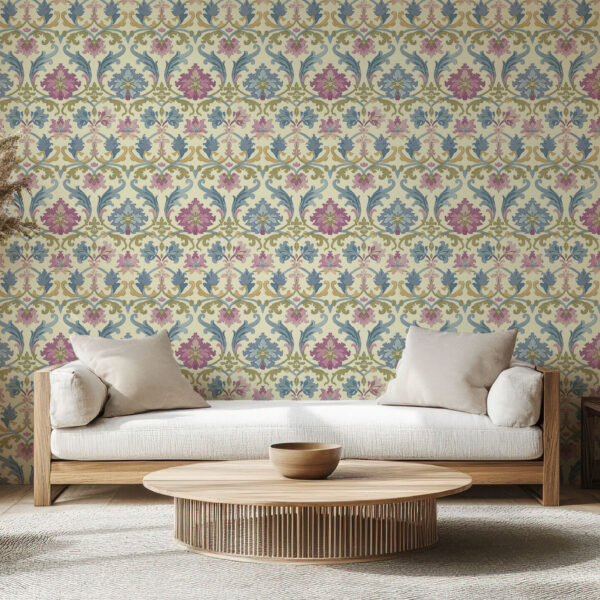 Elegant Floral Vintage Wallpaper Design