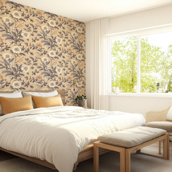 Elegant Floral Botanical Wallpaper Design