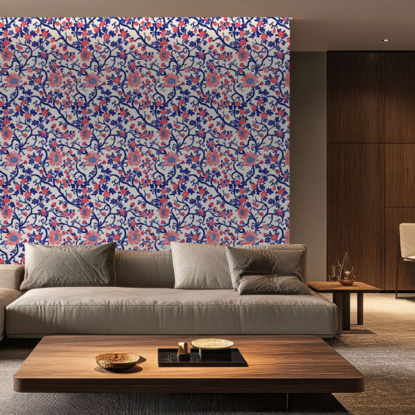 Vibrant Floral Wonderland Botanical Wallpaper