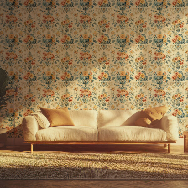 Elegant Floral Watercolor Artistic Wallpaper