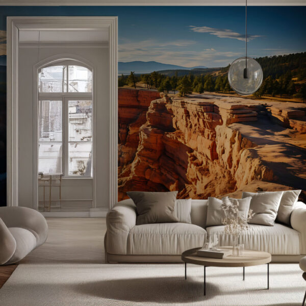 Stunning Canyon Vista Natural Landscape Wallpaper