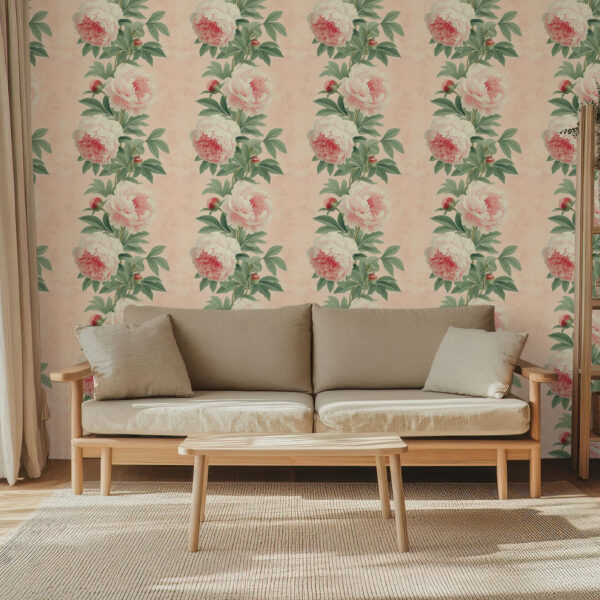 Elegant Botanical Floral Garden Wallpaper