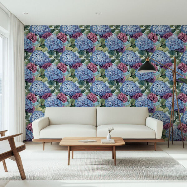 Lush Floral Symphony Botanical Wallpaper