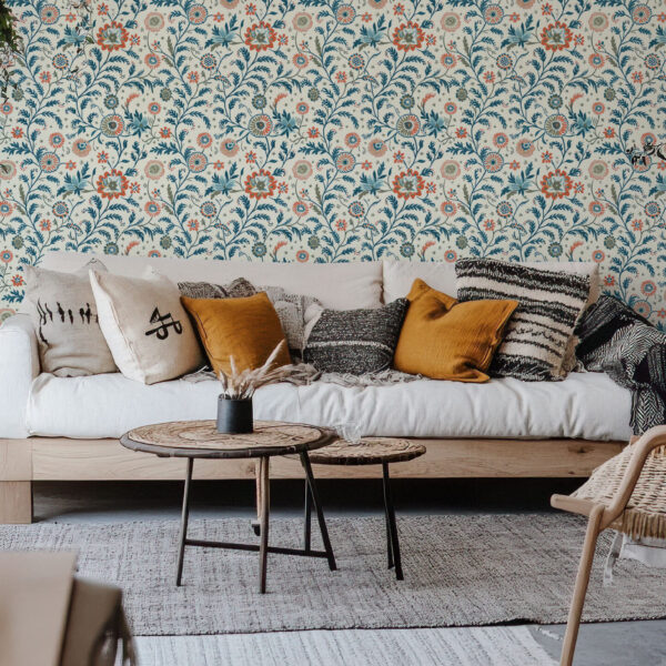 Vintage Floral Elegance Wallpaper Design