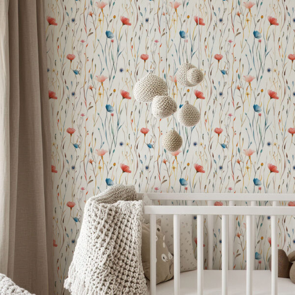 Whimsical Floral Fantasy Botanical Wallpaper