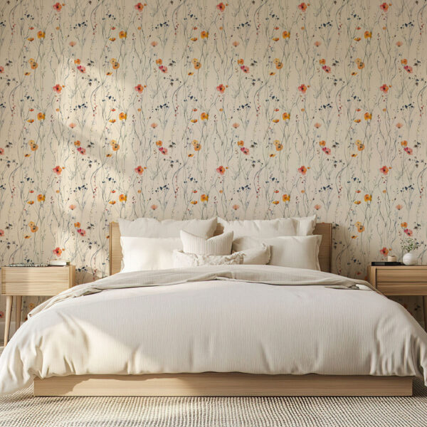 Elegant Floral Watercolor Wallpaper Design